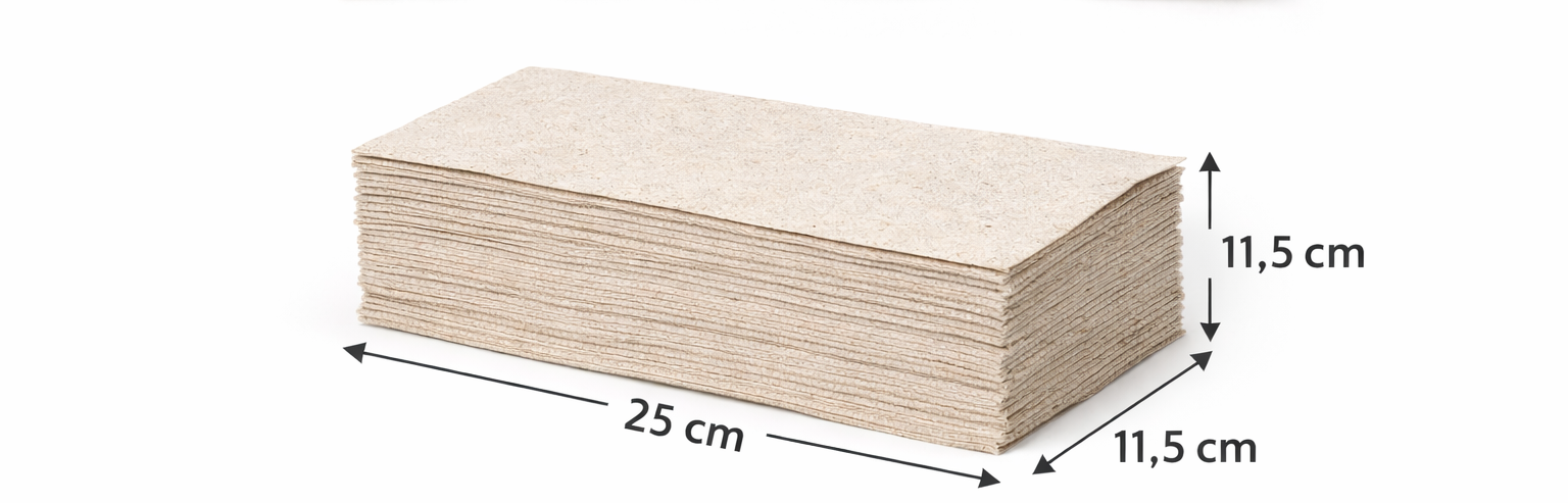Papierhandtücher ZZ-Faltung gefaltet 25 × 11,5 cm