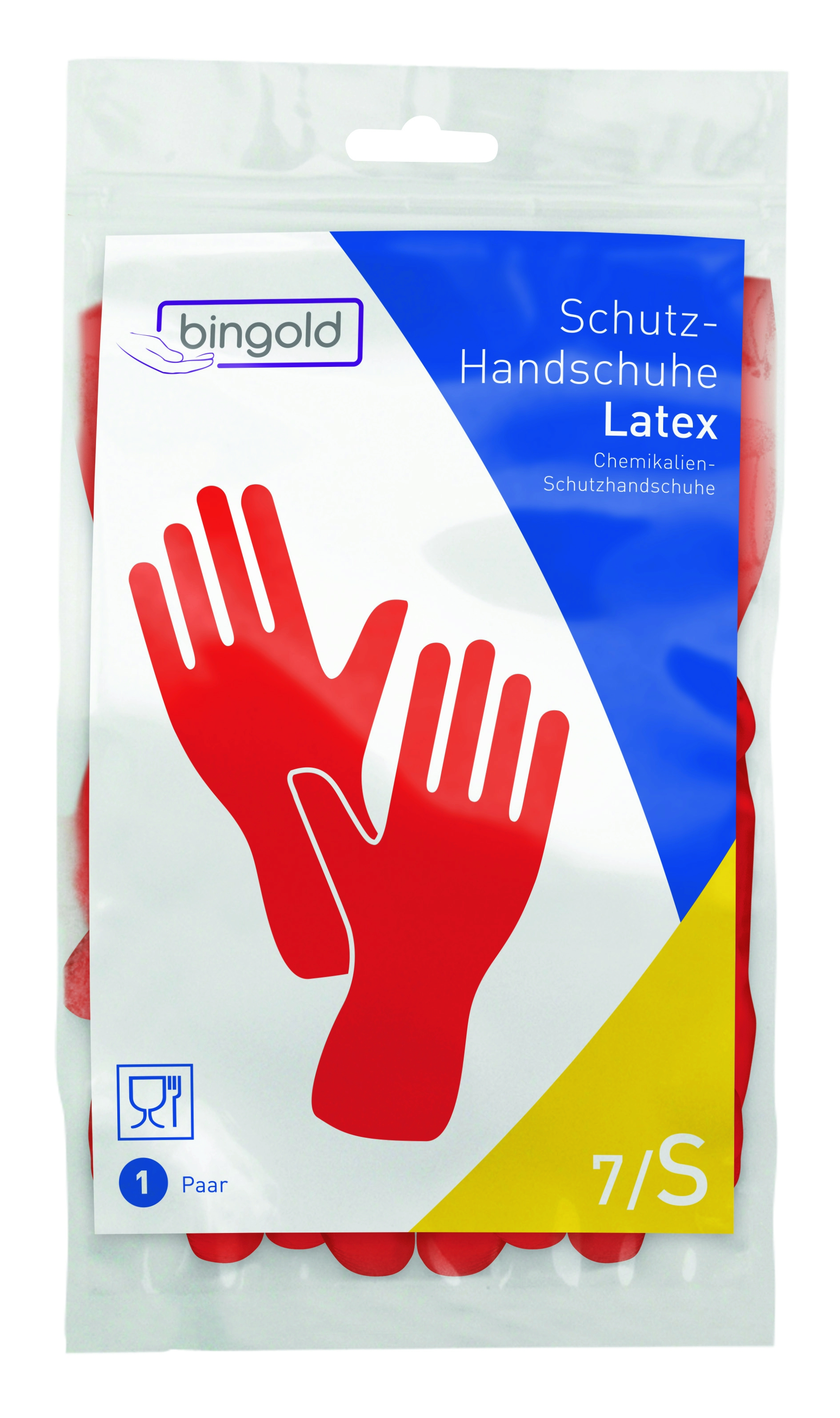 BINGOLD Schutzhandschuh Latex rot