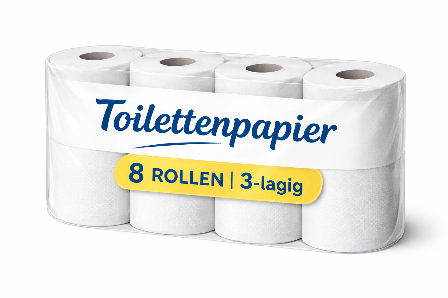 Toilettenpapier 3 lagig Zellstoff 250 Blatt