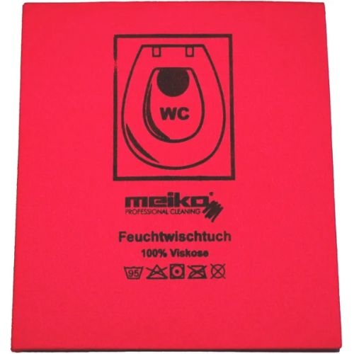 Feuchtwischtuch rot 35x40cm Picto WC 10er Pack