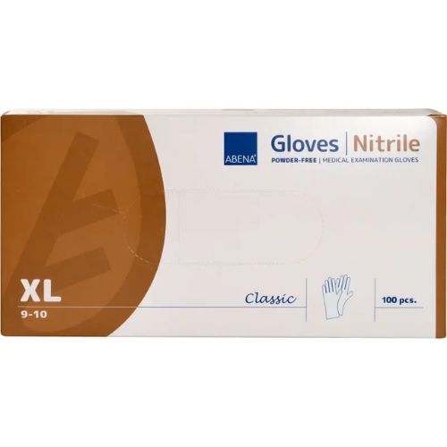 ABENA® Classic Sensitive | Einweghandschuh | Nitril | weiß | Gr. XL | 100 Stk./P
