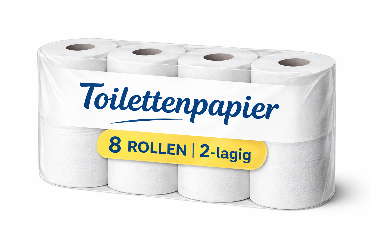 Toilettenpapier 2 lagig, weiß, 250 Blatt